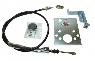MDL, 1964.5-66 Mustang Clutch Cable Kit, (Cable release bellhousings)
