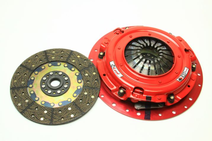 McLeod RST800 Clutch set, Solid hub Twin disk, 10 spline, Organic facings, Gold Ring