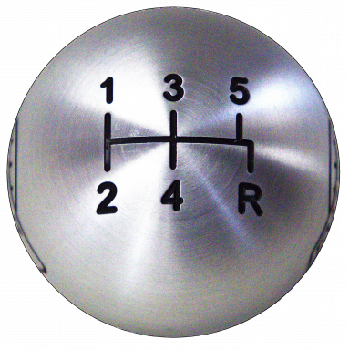 MDL 5-Speed Shift Ball in Brushed Aluminum/ 16mm used with Thread Reducers