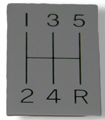 63-67 C2-Corvette 5-Speed Pattern Plate