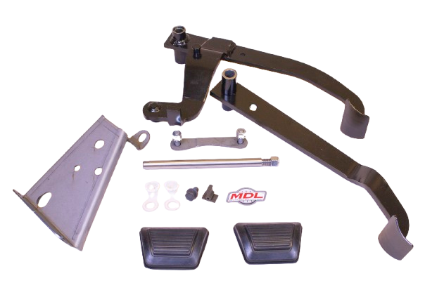 Pedal Assy, 1970-74 Mopar E-body/ 1971-74 B-body,  pads