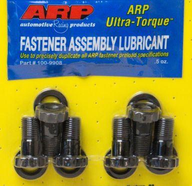Flywheel Bolt kit, Hex Head, 1/2 x 20 in. x 1 in. ARP w/washers, Pontiac 350-455, (set of 6)