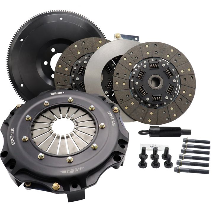 Tilton ST-246 Twin disk Clutch/Flywheel Assy, Mopar Hemi Gen 3 with GM T-56,  8 bolt 850lbs/ft