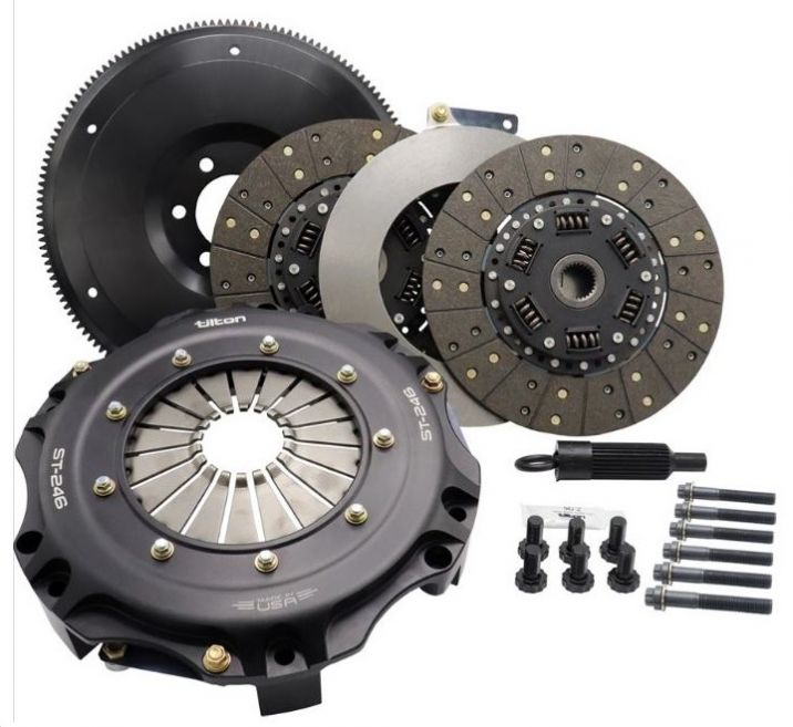 Tilton ST-246 Twin disk Clutch/Flywheel Assy, Dodge Challenger, '07+ TR6060,  8 bolt  850 Ib-ft