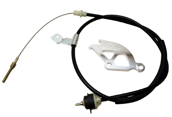 96-04 Mustang Adjustable Clutch cable kit W/alum Quad M-7553-D302