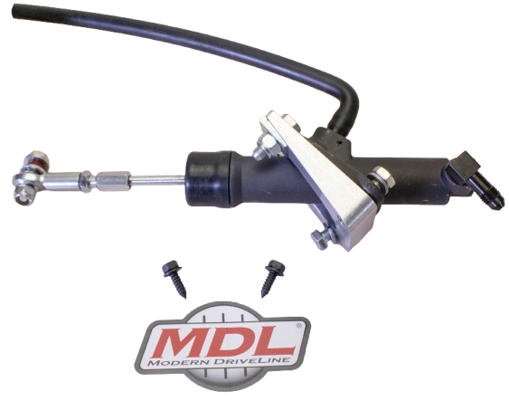 MDL LF Series 65-66 Ford Galaxie Hydraulic Clutch Master kit, Black Billet Reservoir