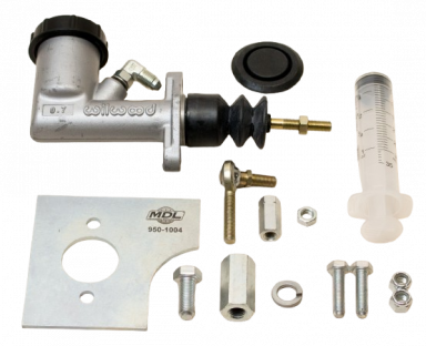 MDL LF Series 55-57 Chevy Hydraulic Clutch Master Kit, .700" Bore, Internal Reservoir
