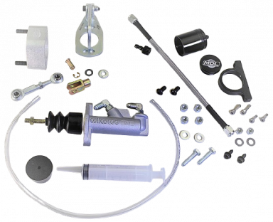 MDL LF Series 61-66 Ford F-Series Hydraulic Clutch Master Kit .700" bore, Black Billet Reservoir