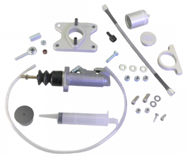 MDL LF Series 57-60 Ford F-Series Hydraulic Clutch Master Kit .700" bore, Silver Billet Reservoir