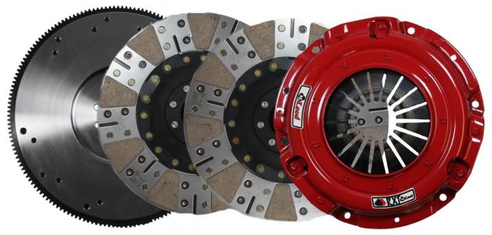 McLeod RXT1200 Clutch Set Sprung hub 26 spline, with Steel F/W, LS with 9 bolt Crank