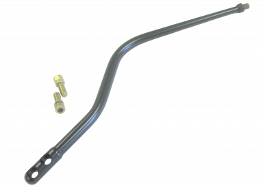 16" Black Steel Double-Bend Lokar Shifter (3/8"-24 thread)