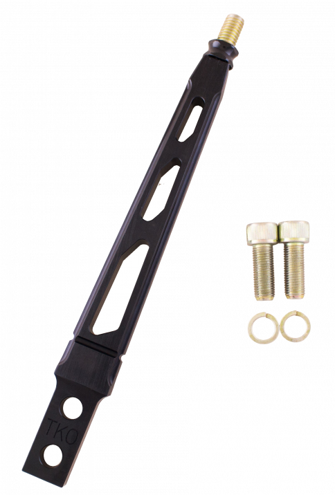 6" Black Billet Aluminum Lokar Straight Shift lever-3/8"-16 thread