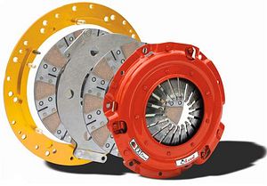McLeod RXT1000 Clutch Set, Twin disk, Metallic facings, 10 spline, Mustang 2001-UP V8 4.6,5.0,5.4