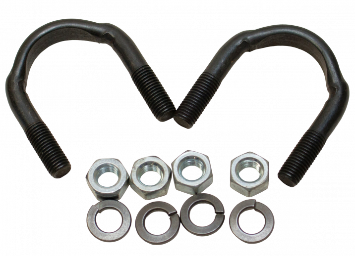 U-bolts, 1-1/8" for u-joints, set of 2