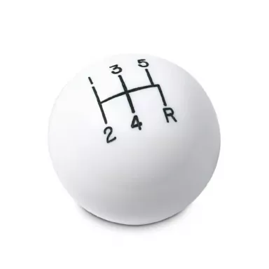 5-Speed White Shift ball, Universal 16mm threads used with Thread Reducers
