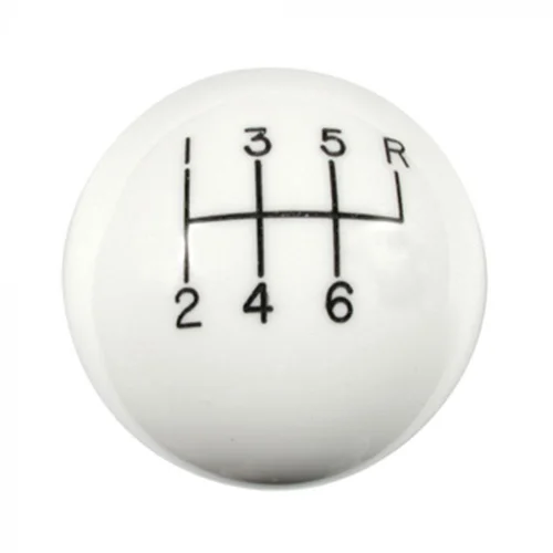 MDL 6-Speed White Shift Ball 16mm, 16mm Used with Thread Reducers