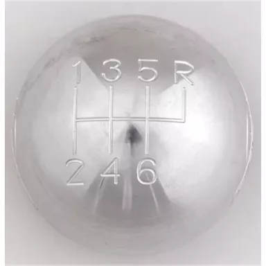 MDL 6-Speed Brushed Aluminum Shift Ball 16mm thread, 16mm used with Thread Reducers