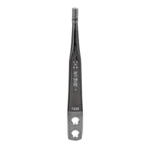 Shift lever, Hurst, Chrome, 7.5" Straight, 3/8"-16 thread