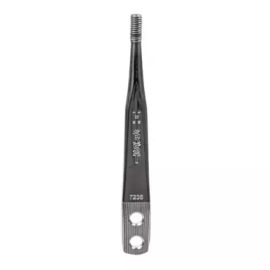 Shift lever, Hurst, Chrome, 7.5" Straight, 3/8"-16 thread