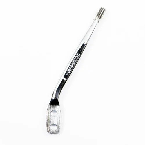 Shift lever, Round Hurst, Chrome, 7.5" tall, 30 degree, 3/8"-16 thread