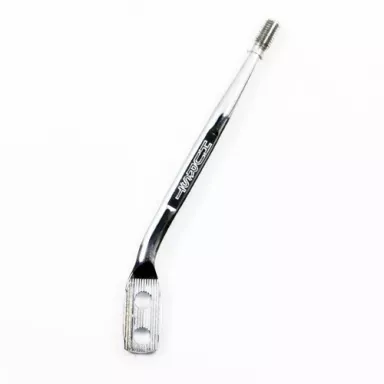 Shift lever, Round Hurst, Chrome, 7.5" tall, 30 degree, 3/8"-16 thread
