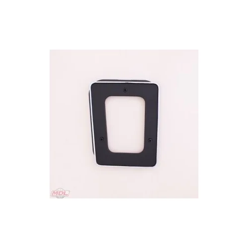 Bezel, Retainer Plate, Chrome with bonded matte black finish (No Console), 67-69 Camaro
