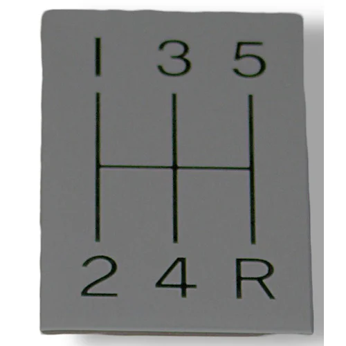 63-67 C2-Corvette 5-Speed Pattern Plate