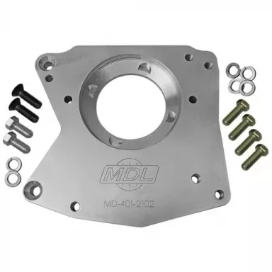 MDL, Ford Wide pattern SB Ford & I-6 CCW Rotation, to 83-93 Ford T5 Adapter Plate
