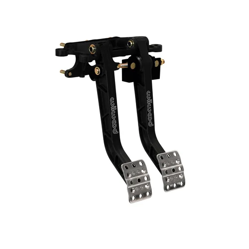 Wilwood Swing Mounted Pedals, Forwarded Mount, 6.25:1 Ratio, Aluminum Platinum-E Finish
