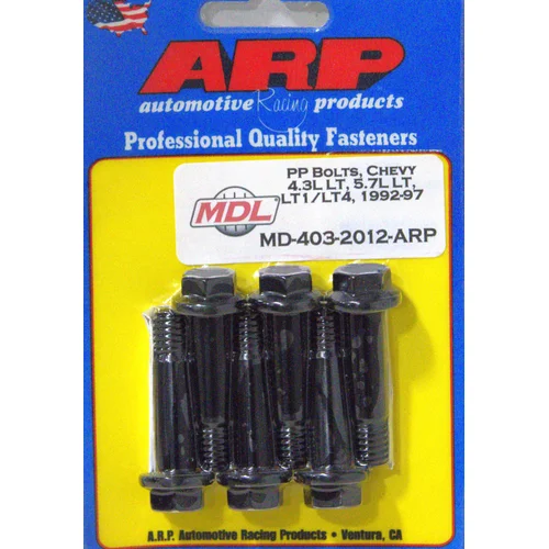 Pressure Plate Bolts kit, 3/8-16 in. Chevy, 4.3L LT, 5.7L LT, LT1/LT4, 1992-97, Set of 6