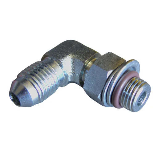 Fitting, An4 Elbow to Male Jic, 10mm X 1mm