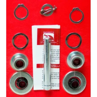 Roller bearing kit, Pedal hanger, w/repair rod, 65-73 Mustang