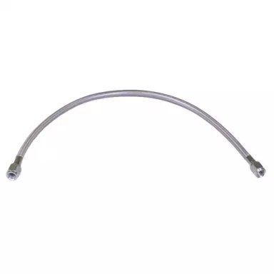 Steel Braided Line, Double AN4, Female Fitting , 14" Long, Uncoated