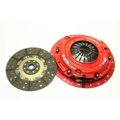 McLeod RST800 Clutch set, Solid hub Twin disk 10 spline x 1-1/8" Organic facings Black Ring 10.5"