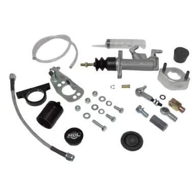 MDL LF Series 64.5-66 Mustang Hydraulic Clutch Master Kit .700 bore, Silver Billet Reservoir