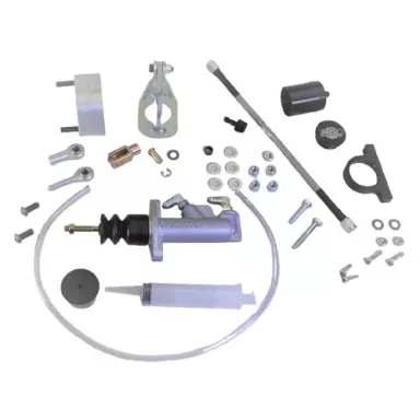 MDL LF Series 67-68 Mustang/Cougar Hydraulic Clutch Master Kit .700" bore, Black Billet Reservoir