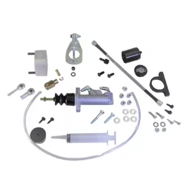 MDL LF Series 69-70 Mustang/Cougar Hydraulic Clutch Master Kit .750" Bore, Black Billet Reservoir