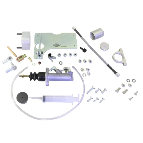 MDL LF Series 62-65 Fairlane Hydraulic Clutch Master Kit, .750" Bore, Silver Billet Reservoir