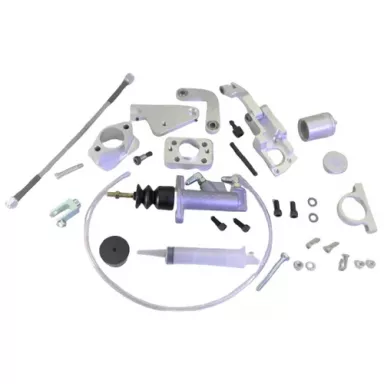 MDL LF Series 79-93 Mustang/Capri Hydraulic Clutch Master Kit, .700" Bore, Silver Billet Reservoir