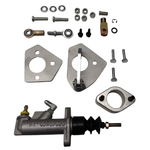MDL LF Series 63-67 C2 Corvette Hydraulic Clutch Master, .700" bore, Silver Billet Reservoir