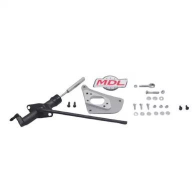 MDL LF Series Hydraulic Clutch Master Kit, 62-67 Chevy II Nova, Black Billet Reservoir