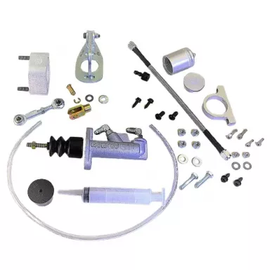 MDL LF Series 61-66 Ford F-Series Hydraulic Clutch Master Kit .700" bore, Silver Billet Reservoir