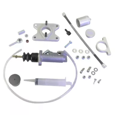 MDL LF Series 57-60 Ford F-Series Hydraulic Clutch Master Kit .700" bore, Silver Billet Reservoir