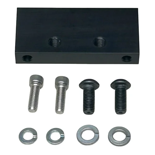 Reservoir Block, Billet Aluminum, Black Anodized.