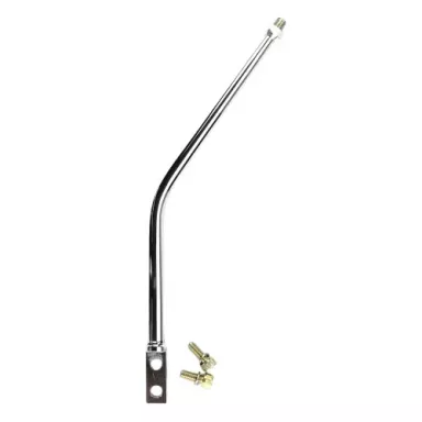 Shift lever, Lokar, Steel, Chrome, 12' 30 deg bend, 4' back x 11' tall