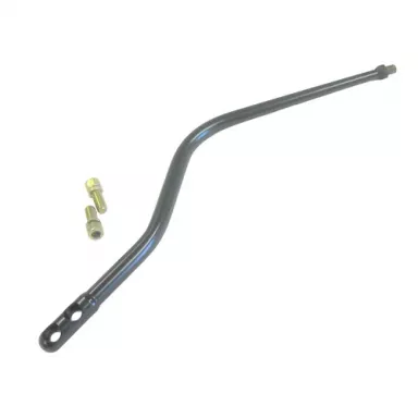 16" Black Steel Double-Bend Lokar Shifter (3/8"-24 thread)