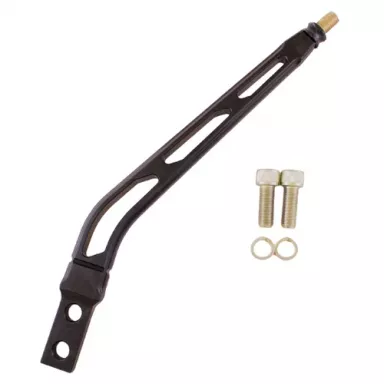 8" Black Billet Aluminum Lokar layback-Shift lever - 3/8"-16 thread