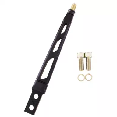 6" Black Billet Aluminum Lokar Straight Shift lever-3/8"-16 thread