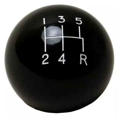 5-Speed Black Shift Ball, 3/8"-16 Threads