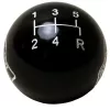 5-Speed Black Brushed Aluminum Shift Ball | 2-1/8" | 16mm Thread